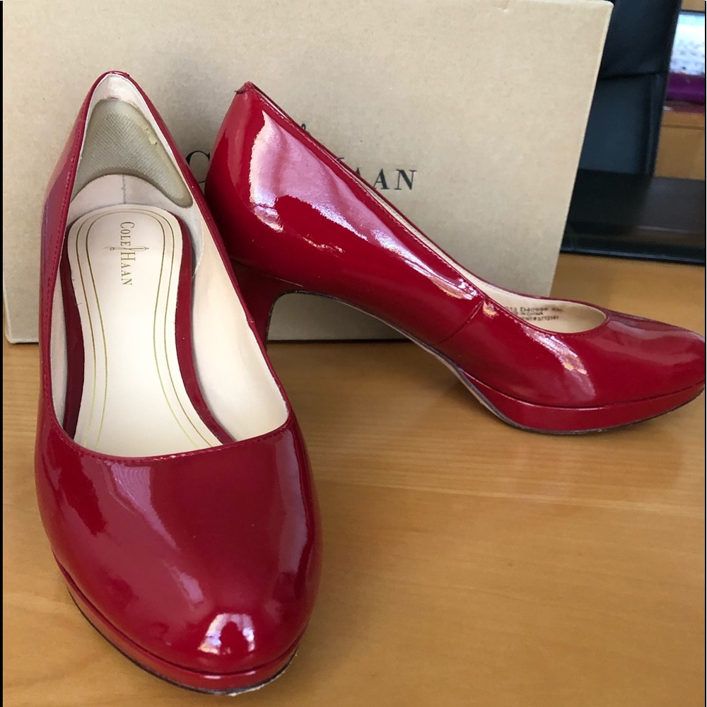 Cole Haan Red Low Heel Pump